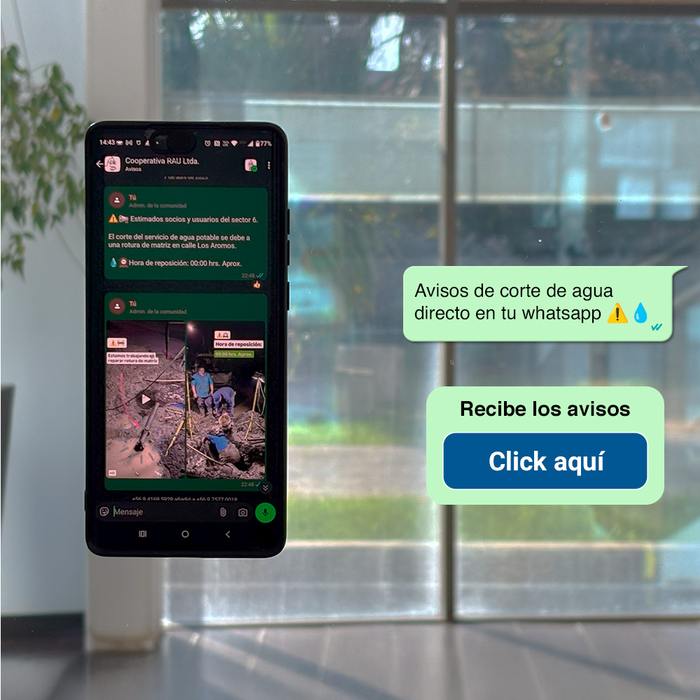 Enlace al whatsapp de Cooperativa RAU